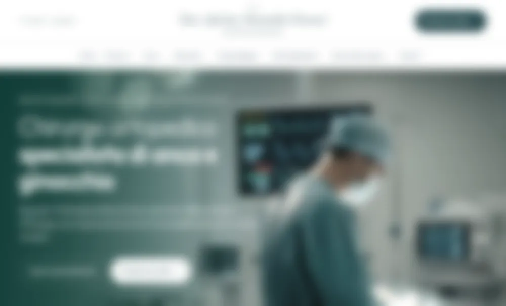 Anteprima del sito web del Dott. Quirino Alessandro Petrucci, chirurgo ortopedico, in arrivo