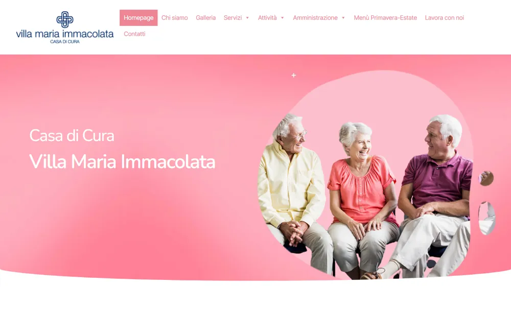 Sito web della Casa di Cura Villa Maria Immacolata